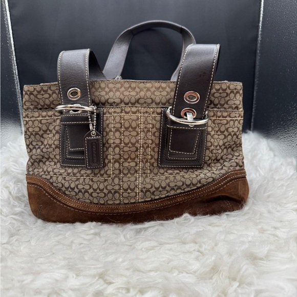 Coach Brown Signature Tote Bag - Picture 1 of 12